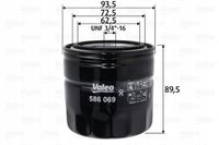 Filtr oleju - VALEO 586069 — zdjęcie 2