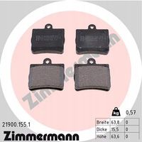 Klocki hamulcowe - ZIMMERMANN 21900.155.1 — zdjęcie 2