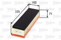 Filtr powietrza panelowy - VALEO 585049 — zdjęcie 2