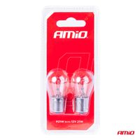 Żarówki halogenowe P21W BA15s 12V 2szt. blister - AMIO AMI03351 — zdjęcie 4