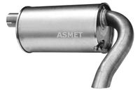Tłumik układu wydechowego tył - ASMET ASM07.174