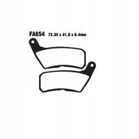 Klocki hamulcowe. moto. - EBC Brakes FA654
