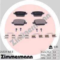 Klocki hamulcowe - ZIMMERMANN 24537.160.3 — zdjęcie 2