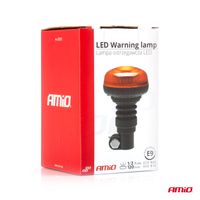 Lampa ostrzegawcza błyskowa mini kogut 18 LED flex R65 R10 12V 24V W21pl - AMIO AMI02921 — zdjęcie 5