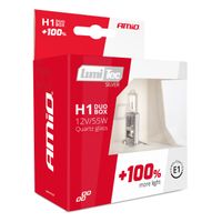 Żarówki halogenowe H1 12V 55W LumiTec SILVER +100% DUO - AMIO AMI01401 — zdjęcie 5