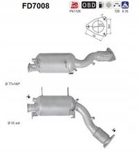 Filtr cząstek stałych dpf euro 4 - AS FD7008