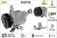 Sprężarka klimatyzacji - VALEO 814719 — zdjęcie 2