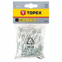 Nity aluminiowe 4.0 x 16 mm, 50 szt. - TOPEX TPX43E404