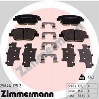 Klocki hamulcowe - ZIMMERMANN 25644.175.2 — zdjęcie 2