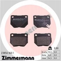 Klocki hamulcowe - ZIMMERMANN 23850.160.1 — zdjęcie 2