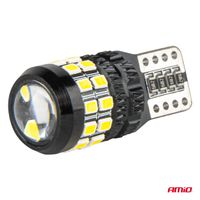 Żarówki LED CANBUS T10 W5W 27SMD 2016 White 12V 24V - AMIO 04258 — zdjęcie 4