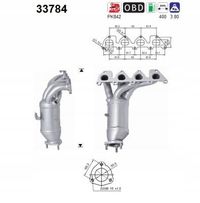 Katalizator vw golf v seat/skoda 1,4 16v euro 4 - AS 33784