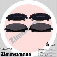 Klocki hamulcowe - ZIMMERMANN 24766.175.1 — zdjęcie 2