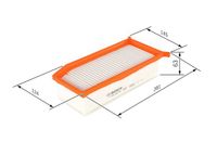 Wkład filtra powietrza, silnik - BOSCH F 026 400 343 — zdjęcie 4