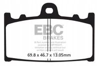 Klocki hamulcowe. moto. suzuki vl 1500 intruder legen… - EBC Brakes FA366V