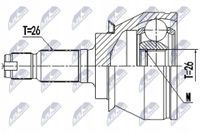 Przegub zewnętrzny - NTY NPZ-BM-020