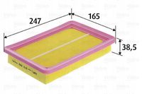 Filtr powietrza panelowy - VALEO 585515 — zdjęcie 2