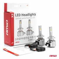 Żarówki samochodowe LED seria X2 H7 6500K Canbus - AMIO AMI02973 — zdjęcie 4