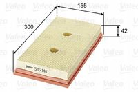 Filtr powietrza panelowy - VALEO 585148 — zdjęcie 2