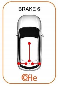 Linka hamulca lewa/prawa citroen c8 07- tarcze - COFLE 12.0744 — zdjęcie 3