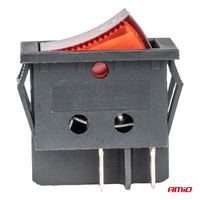 Włącznik przełącznik prostokątny podświetlany - AMIO AMI02462 — zdjęcie 2