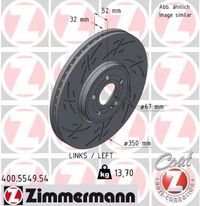 Tarcza hamulcowy lewa - ZIMMERMANN 400.5549.54 — zdjęcie 2