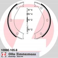 Szczęki hamulcowe - ZIMMERMANN 10990.105.8 — zdjęcie 2