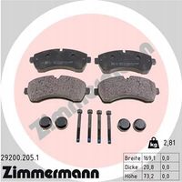 Klocki hamulcowe - ZIMMERMANN 29200.205.1 — zdjęcie 2