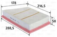 Filtr powietrza panelowy - VALEO 585451 — zdjęcie 2