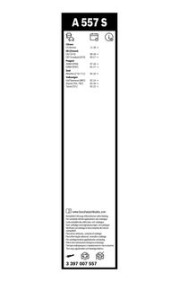 Pióro wycieraczki Aerotwin, komplet - BOSCH 3 397 007 557