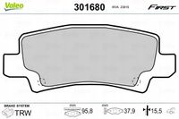 Klocki hamulcowe First - VALEO 301680 — zdjęcie 2
