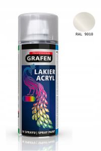 Lakierowniczy w sprayu 400ml biały poly.ral9010 - GRAFEN GRFGPSP26