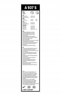 Pióro wycieraczki Aerotwin, komplet - BOSCH 3 397 118 937 — zdjęcie 5