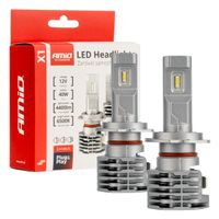 Żarówki samochodowe LED seria X1 H7 6500K Canbus - AMIO AMI02966