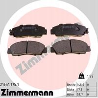 Klocki hamulcowe - ZIMMERMANN 21651.175.1 — zdjęcie 2