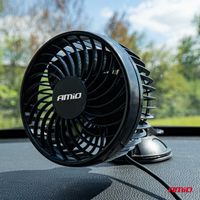 Wiatrak samochodowy wentylator z przyssawką 24V - AMIO AMI03004 — zdjęcie 2