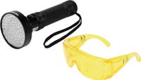 Zestaw Latarka UV 100 LED i Okulary - YATO YATYT-08582
