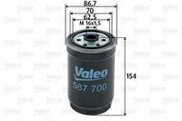 Filtr paliwa diesel puszkowy - VALEO 587700
