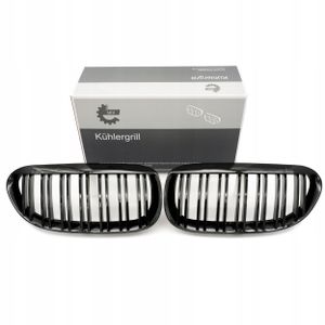 Grill bmw podwójna listwa, czarny połysk, bmw 6 e63 - SKV ESEN 66SKV205
