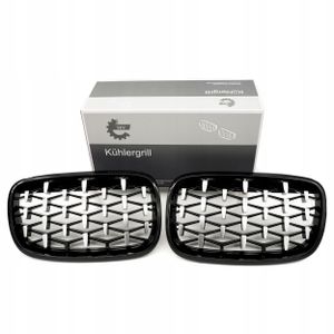 Grill bmw diament, czarny połysk, srebrny, bmw x5 e70 - SKV ESEN 66SKV292