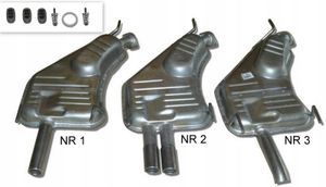 Tłumik końcowy opel vectra b 1.6i-2.0i kat - Tłumiki POLMOSTROW 17.280