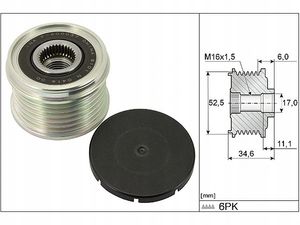 Koło pasowe alternatora - INA 535 0315 10