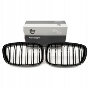 Grill bmw podwójna listwa, czarny połysk, bmw 5 f07 - SKV ESEN 66SKV178