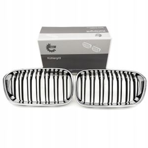Grill bmw podwójna listwa, chrom, bmw 1 f20 facelift - SKV 66SKV023