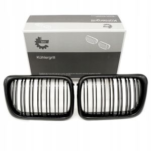 Grill bmw podwójna listwa, czarny połysk, bmw 3 e36 facelift - SKV 66SKV054