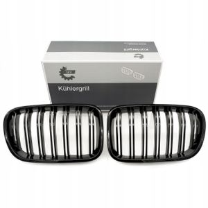 Grill bmw podwójna listwa, czarny połysk, bmw x3 f25 - SKV ESEN 66SKV252