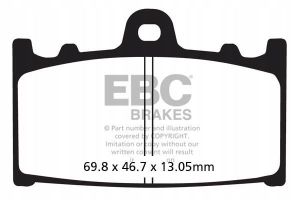 Klocki hamulcowe. moto.  suzuki vl 1500 intruder legen… - EBC Brakes FA366V