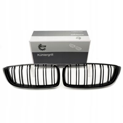 Grill bmw podwójna listwa, czarny połysk, bmw 4 f32 - SKV 66SKV150