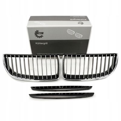 Grill bmw pojedyncza listwa, czarny chrom, bmw 3 e90 - SKV ESEN 66SKV088