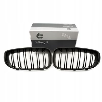 Grill bmw podwójna listwa, czarny mat, bmw 3 f34 - SKV ESEN 66SKV133